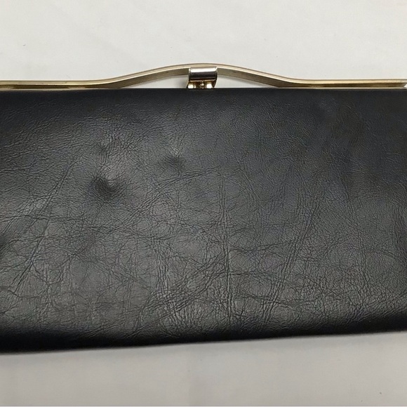 Vintage/Classic Elegant Black Clutch - Picture 2 of 3